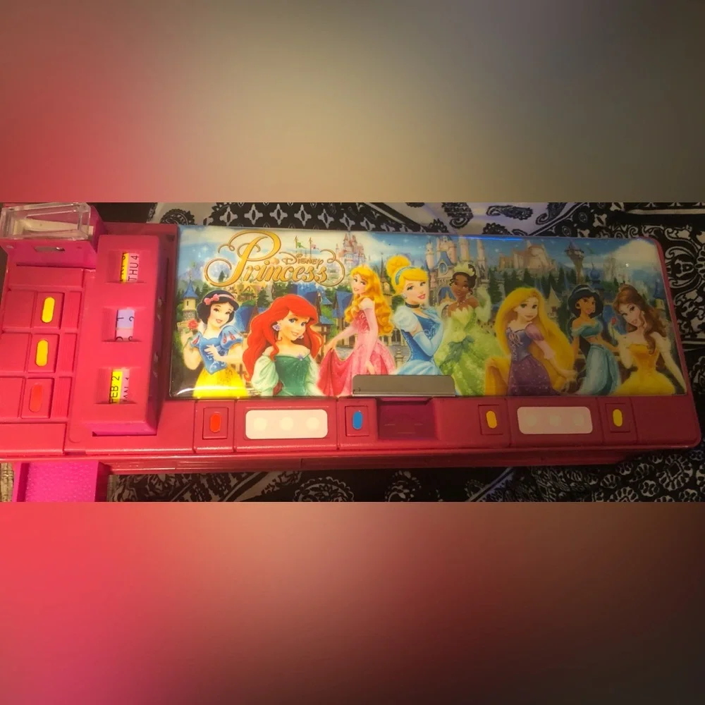 Disney Princess Pencil Case Pop Out Multifunction Sharpener Vintage